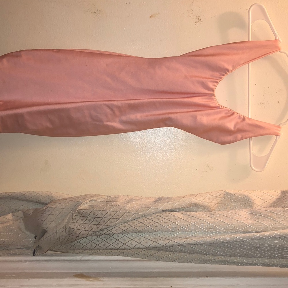 Lady in Pink dress.